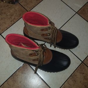 Duck boots from a local boutique